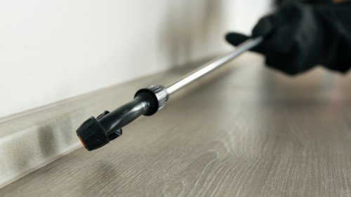 Rodent control baiting station installation